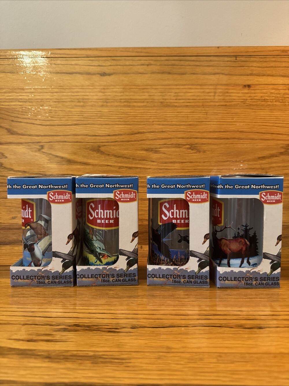 Schmidt 16 oz. Wildlife Assorted Can Glass 4-Piece Set